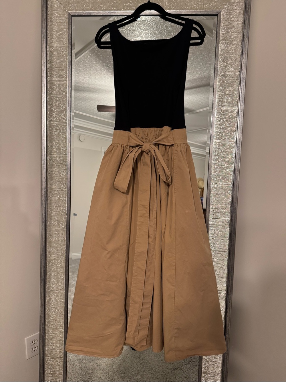 LOFT Black & Tan Maxi Skirt Dress - Picture 2 of 7